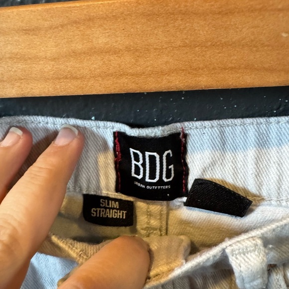 BDG White Light Gray Striped Slim Straight Jeans Size 27 - Picture 3 of 7